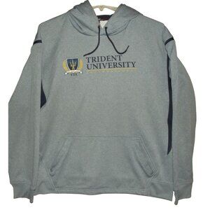Trident University Hoodie Mens XL Blue Pullover sweatshirt TUI Port Authority